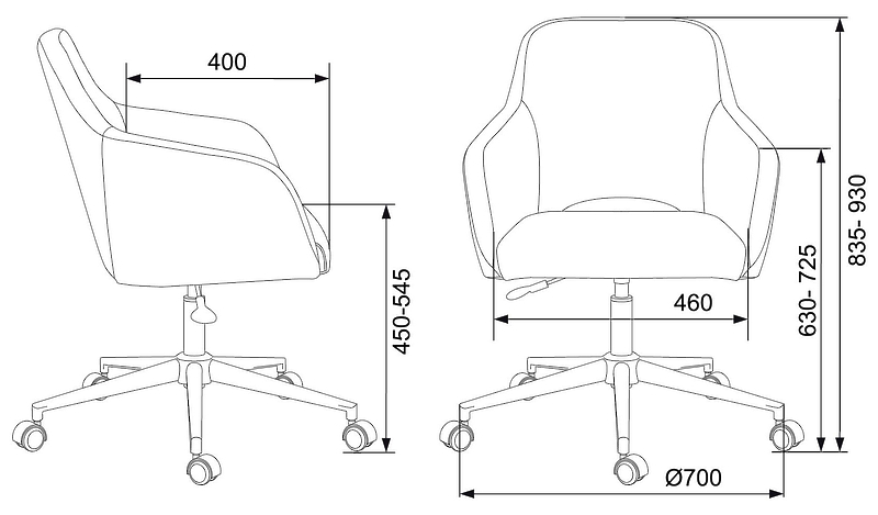 Кресло Бюрократ CH-380SL/23PLUM (Office chair CH-380SL plum Italia 23 cross metal хром) артикул 263475Si-1 фото 7
