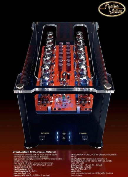 AUDIO VALVE Challenger 400 black #1 в «HiFiRussia»