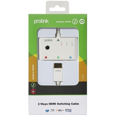 HDMI коммутатор Prolink MP201 (Свитчер HDMI 3 входа => 1 HDMI выход) артикул 119519Si-1 фото 4