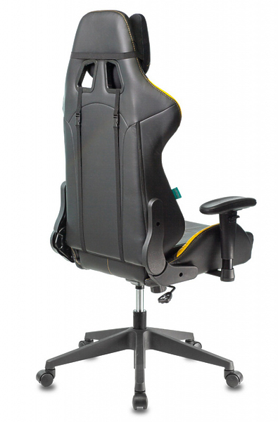 Кресло Zombie VIKING 5 AERO YELLOW (Game chair VIKING 5 AERO black/yellow eco.leather headrest cross plastic) артикул 263439Si-1 фото 12