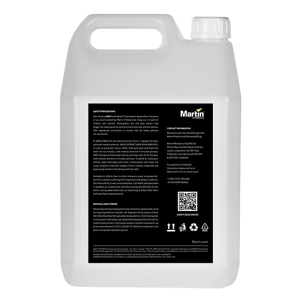 Жидкость для дымогенератора Martin JEM Low-Fog Fluid High Density артикул 185912Si-1