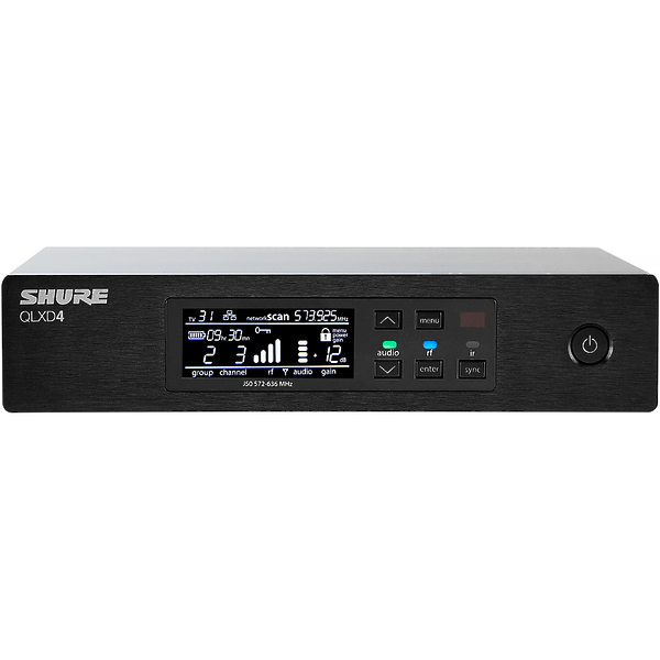 Приёмник Shure QLXD4E G51 470-534 MHz артикул 188023Si-1