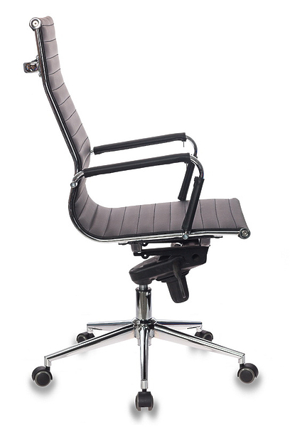 Кресло Бюрократ CH-883MB/BLACK (Office chair CH-883MB black eco.leather cross metal хром) артикул 263410Si-1 фото 4