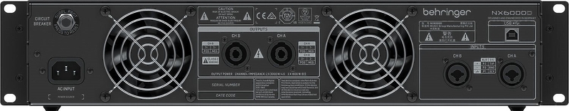 Усилитель мощности Behringer NX6000D артикул 186759Si-1 фото 4