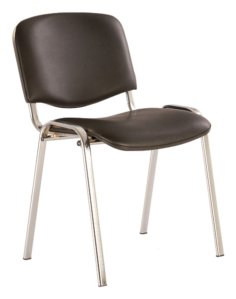 Стул Nowy Styl ISO WIN CHR-13 (CH) RU V14 (Chair ISO WIN black seatblack artificial leather legs metal хром) артикул 263219Si-1