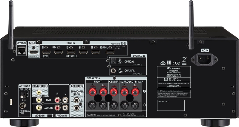 AV ресивер Pioneer VSX-830-K артикул 121650Si-1 фото 3