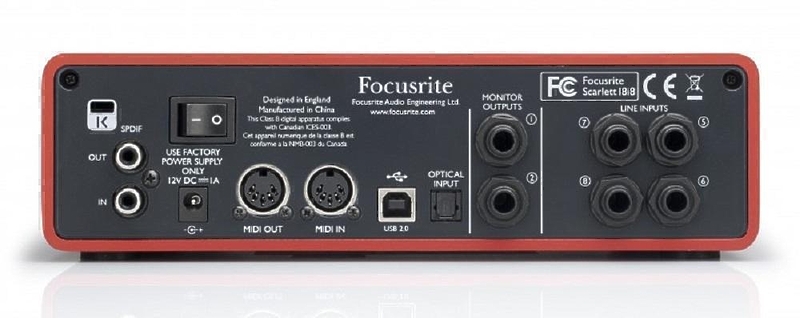 FOCUSRITE Scarlett 18i8 артикул 353269SI-1 фото 3