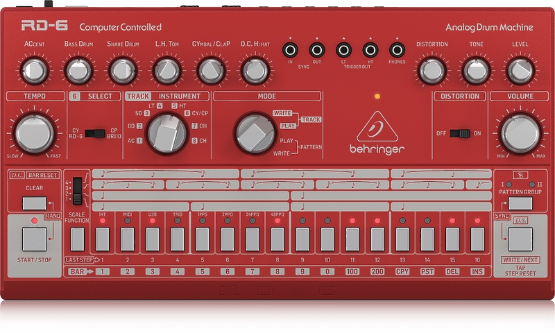 Аналоговая драм-машина Behringer RD-6-RD артикул 264180Si-1