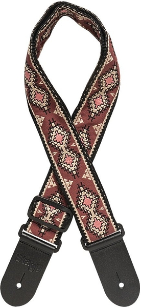 Ремень для гитары Stagg SWO-DIAM RED артикул 320892Si-1