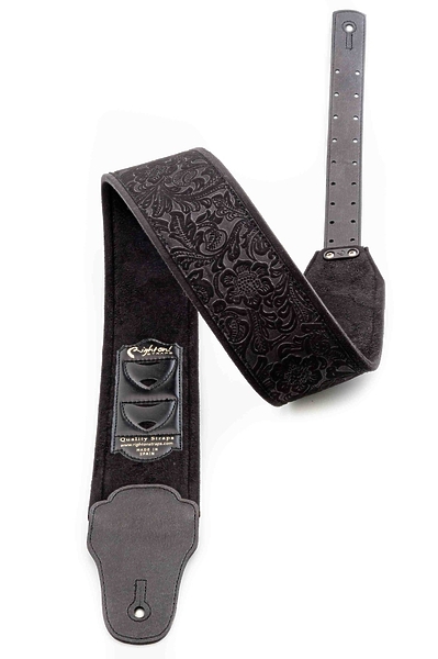 Ремень для гитары RightOn Straps Groove B-Sandokan Black артикул 331645Si-1 фото 3