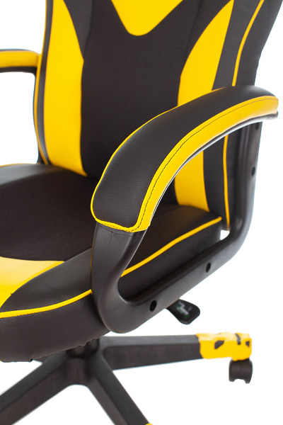 Кресло Zombie GAME 17 YELL (Game chair GAME 17 black/yellow textile/eco.leather cross plastic) артикул 263204Si-1 фото 14