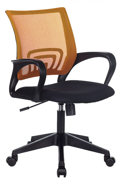 Кресло Бюрократ CH-695N/OR/TW-11 (Office chair CH-695N orange TW-38-3 seatblack TW-11 mesh/fabric cross plastic) артикул 263389Si-1