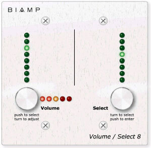 Панель Biamp VOLUME/SELECT 8 артикул 127174Si-1