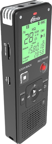 Диктофон Ritmix RR-820 8GB black артикул 264732Si-1 фото 3