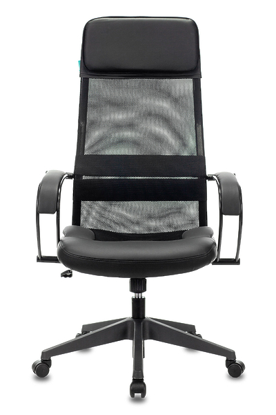 Кресло Бюрократ CH-608/BLACK (Office chair CH-608 black TW-01 seatblack TW-11 eco.leather/gauze headrest cross plastic) артикул 263309Si-1 фото 3