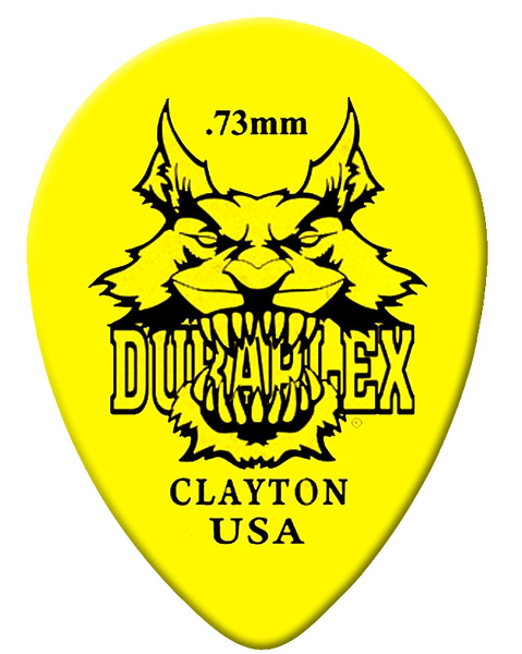 Медиаторы CLAYTON DXST73/12 - 0.73 mm DELRIN уменьшенный 12 шт артикул 290726Si-1