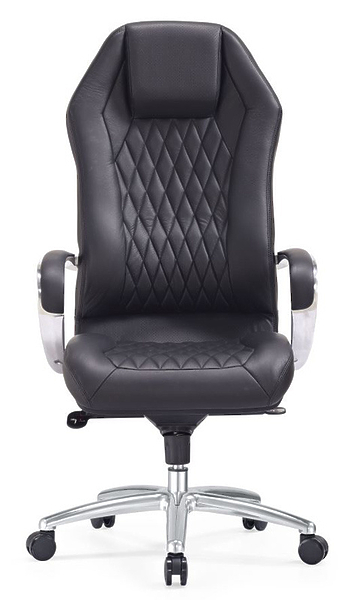 Кресло Бюрократ AURA/BLACK (Office chair _Aura black leather cross aluminum) артикул 263419Si-1 фото 3