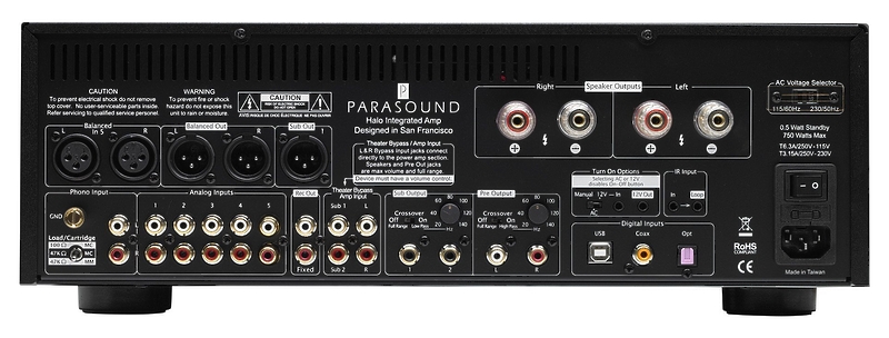 Стереоусилитель Parasound HALO Integrated Black артикул 132021Si-1 фото 8