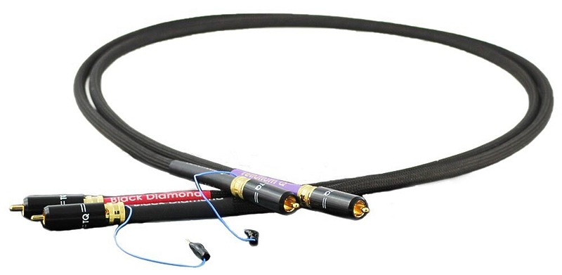 Кабель межблочный аудио Tellurium Q Black Diamond Phono RCA 2.5m артикул 189431Si-1