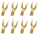 Разъемы Wire World 8 gold spade, SPDGEX08, 8шт.