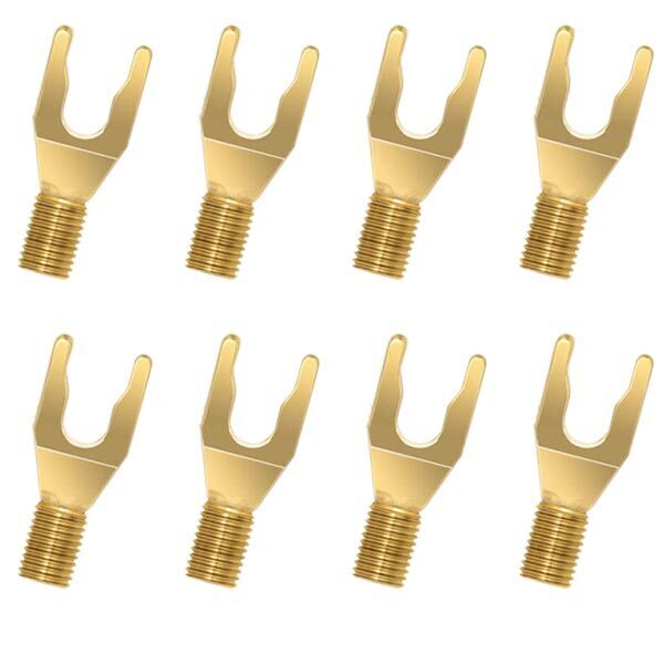 Разъемы Wire World 8 gold spade, SPDGEX08, 8шт. артикул 218407Si-1