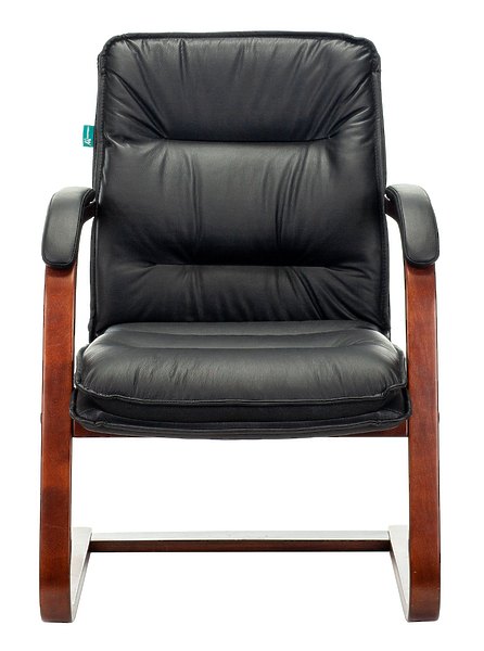 Кресло Бюрократ T-9927WALNUT-AV/BL (Office chair T-9927WALNUT-AV black leather runners wood) артикул 263310Si-1 фото 3