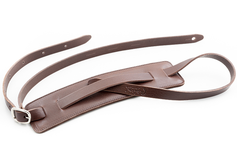 Ремень для гитары RightOn Straps Leathercraft Slim Brown артикул 331625Si-1