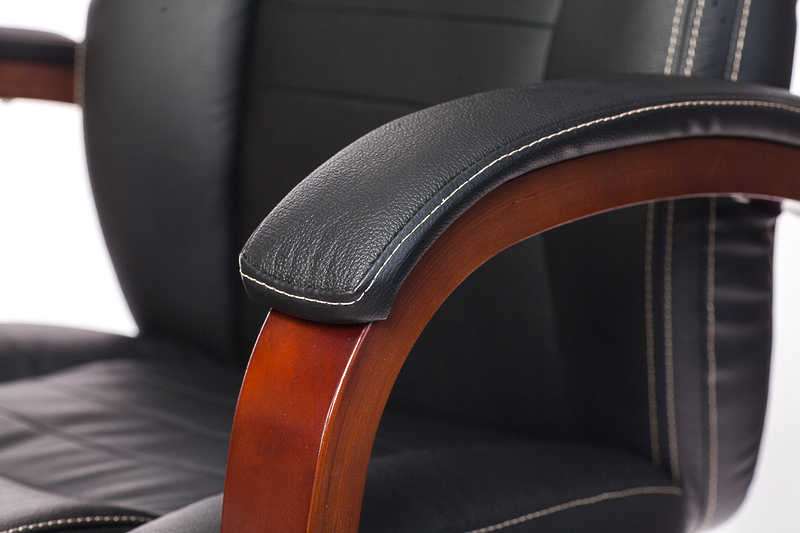 Кресло Бюрократ T-9923WALNUT/BLACK (Office chair T-9923WALNUT black leather cross metal/wood) артикул 263492Si-1 фото 17