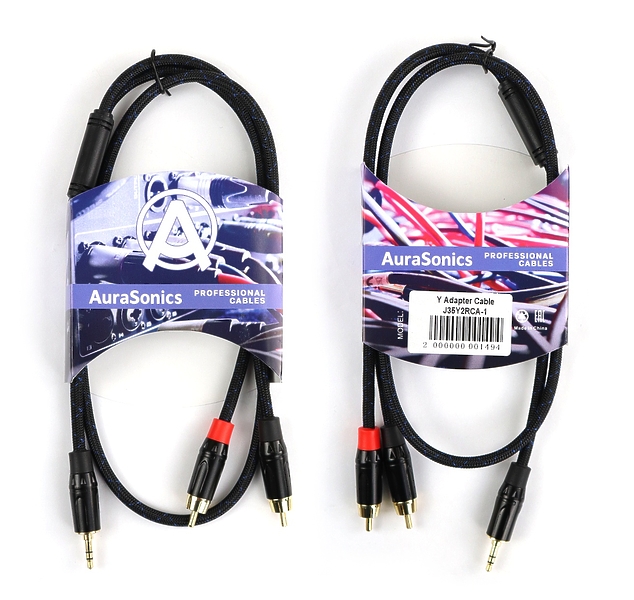 Инструментальный кабель AuraSonics J35Y2RCA-1 1m артикул 297631Si-1