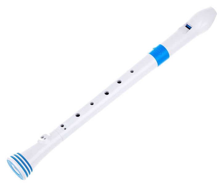 Блокфлейта сопрано NuVo Recorder White/Blue немецкая система артикул 287883Si-1