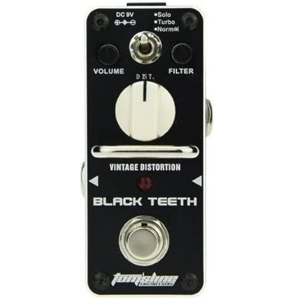 Педаль эффектов Tomsline ABT-3 BLACK TEETH Vintage Distortion артикул 292796Si-1