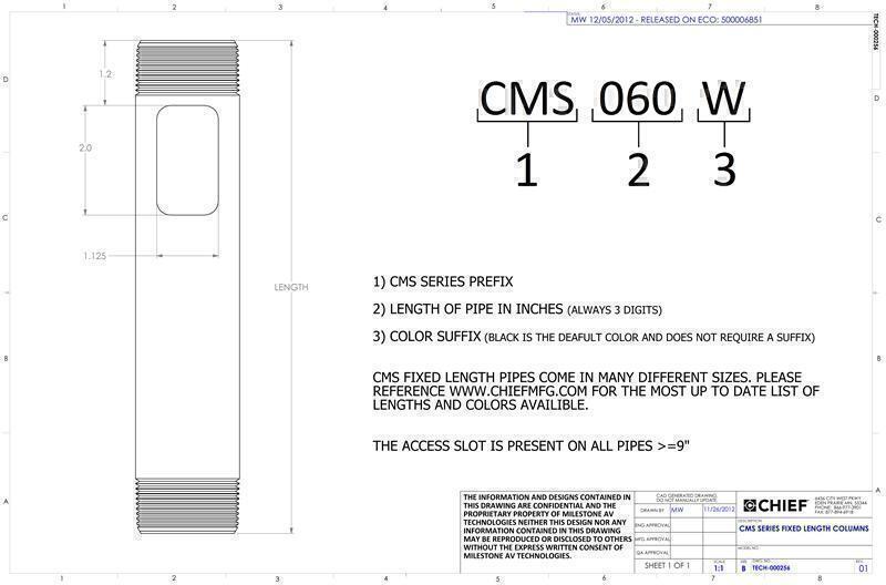 Chief CMS060s Siver артикул 403954-1 фото 3