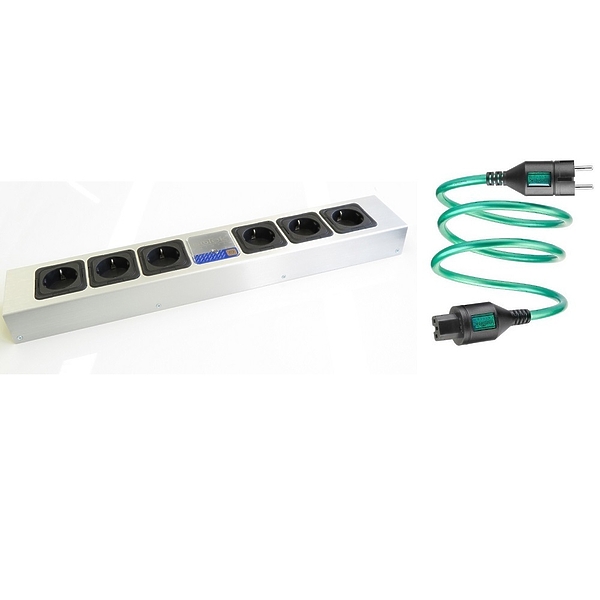 Сетевой фильтр Isotek Polaris (6 way) + Initium Power Cable артикул 181483Si-1