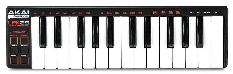 Миди-клавиатура AKAI PRO LPK25 артикул 144543Si-1 фото 3