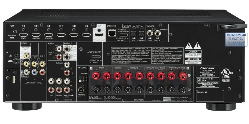 AV Ресивер Pioneer VSX-1122-K артикул 382256FV-1 фото 5