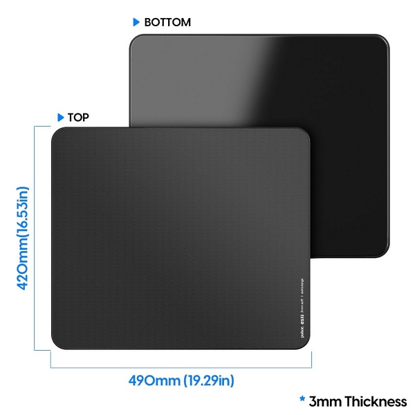 Игровой коврик Pulsar ES2 Mouse Pad 3mm XL 490x420 Black артикул 314938Si-1 фото 4