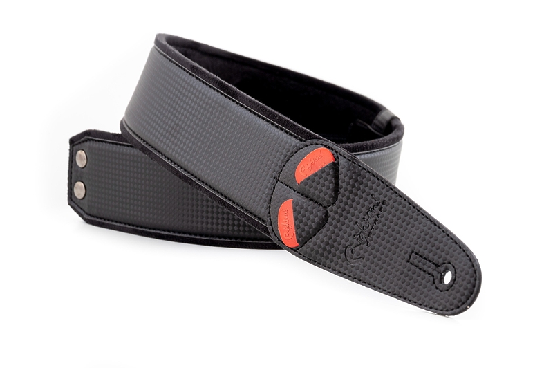 Ремень для гитары RightOn Straps Mojo Carbon Black артикул 331659Si-1