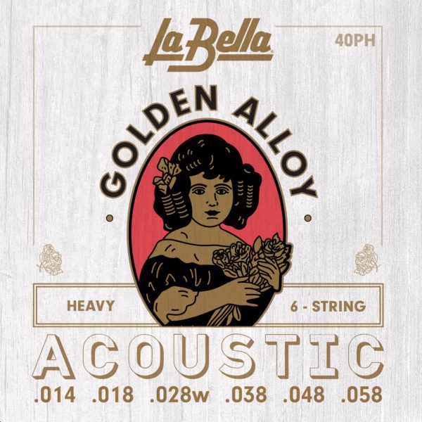 Струны для акустической гитары La Bella 40PH артикул 332640Si-1