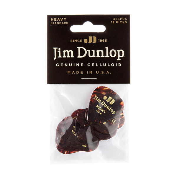 Медиаторы Dunlop 483P05HV Celluloid Shell Heavy (12 шт) артикул 319764Si-1