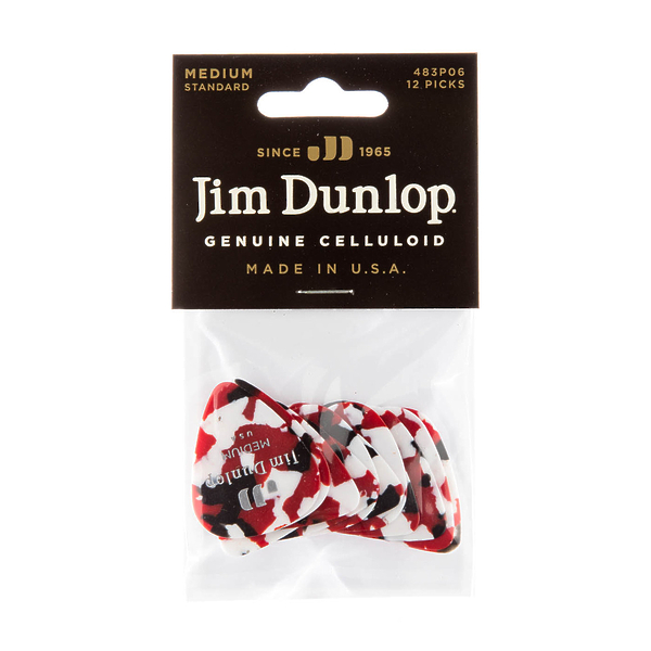 Медиаторы Dunlop 483P06MD Celluloid Confetti Medium (12 шт) артикул 319765Si-1