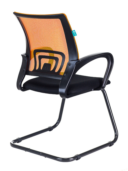 Кресло Бюрократ CH-695N-AV/OR/TW-11 (Office chair CH-695N-AV orange TW-38-3 seatblack TW-11 runners metal черный) артикул 263458Si-1 фото 5
