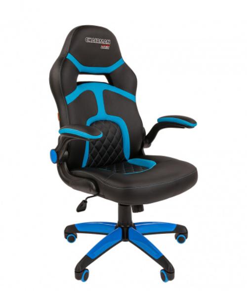 Кресло игровое Chairman game 18 00-07069665 Black/Blue артикул 269954Si-1