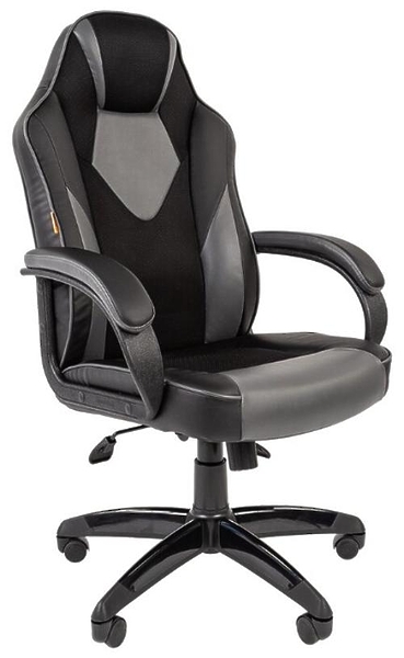 Кресло игровое Chairman game 17 00-07024558 Black/Gray артикул 269952Si-1