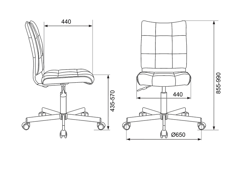 Кресло Бюрократ CH-330M/LT-20 (Office chair CH-330M black Light-20 cross metal черный) артикул 263201Si-1 фото 6
