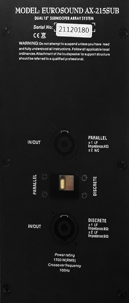 Акустическая система Eurosound AX-215SUB артикул 300627Si-1 фото 4