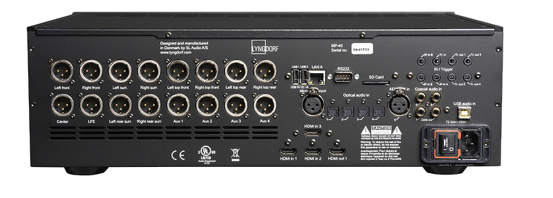 AV процессор Lyngdorf MP-40 Black артикул 276916Si-1 фото 3