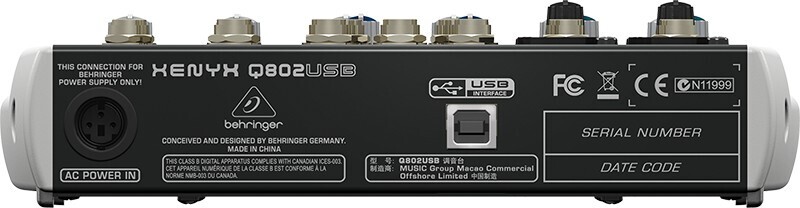 Микшерный пульт Behringer Q802USB артикул 106684Si-1 фото 5