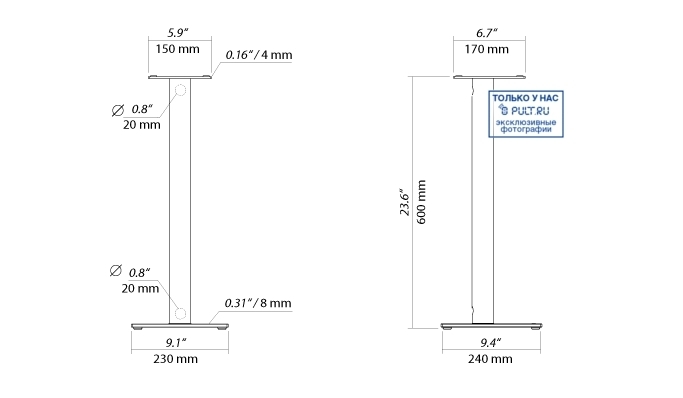NorStone Epur Stand satin артикул 314421FV-1 фото 3