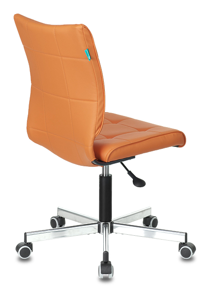 Кресло Бюрократ CH-330M/OR-20 (Office chair CH-330M orange Orion-20 eco.leather cross metal хром) артикул 263494Si-1 фото 5