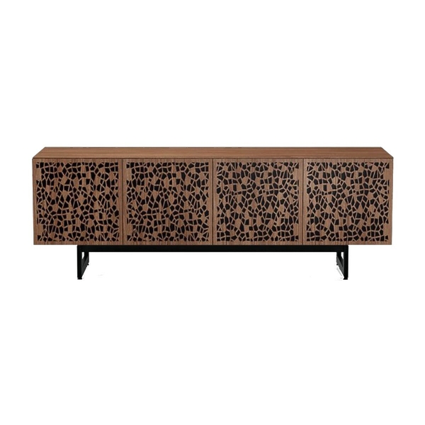 Стойка 4-секционная под телевизор BDI Elements Mosaic Doors, Walnut (8779) артикул 171861Si-1